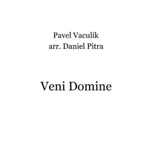 Vaculík, Pavel - Veni Domine