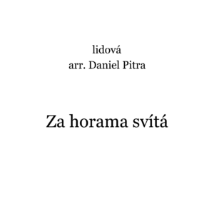 lidová - Za horama svítá