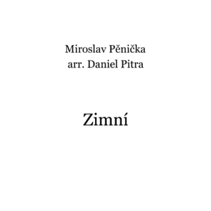 Pěnička, Miroslav - Zimní