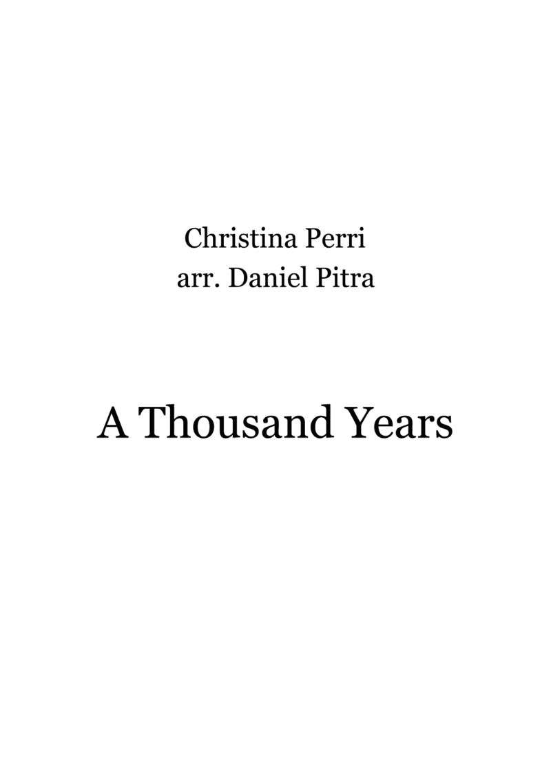 Perri, Christina - A Thousand Years