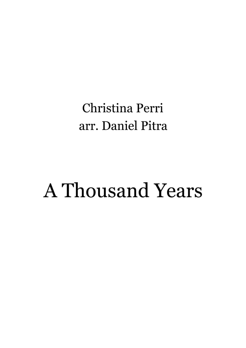 Perri, Christina - A Thousand Years