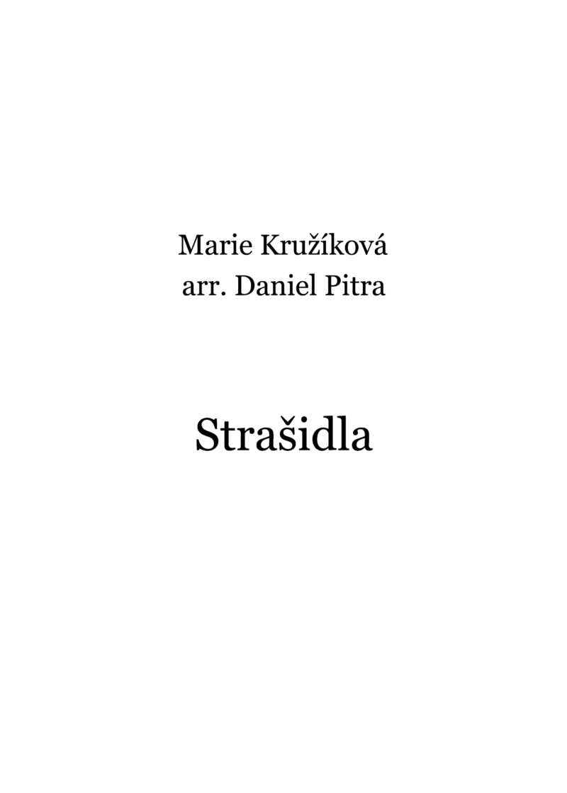 Kružíková, Marie - Strašidla