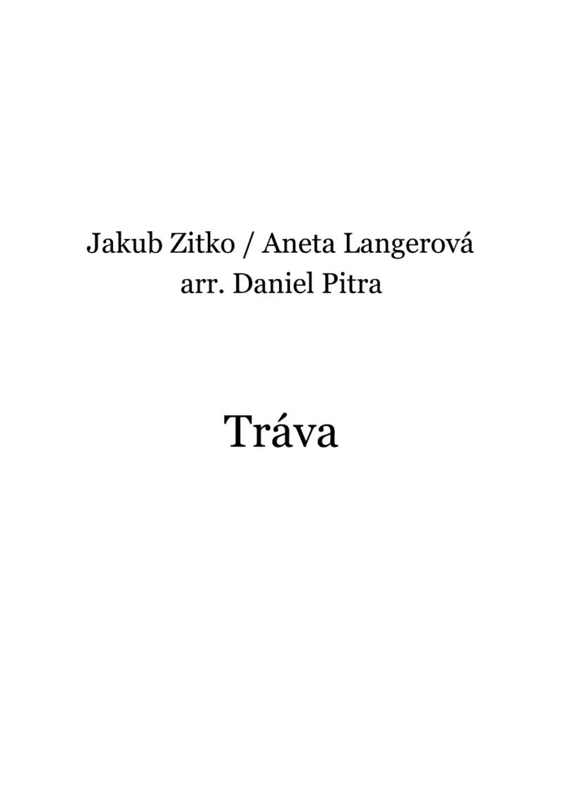Langerová, Aneta - Tráva