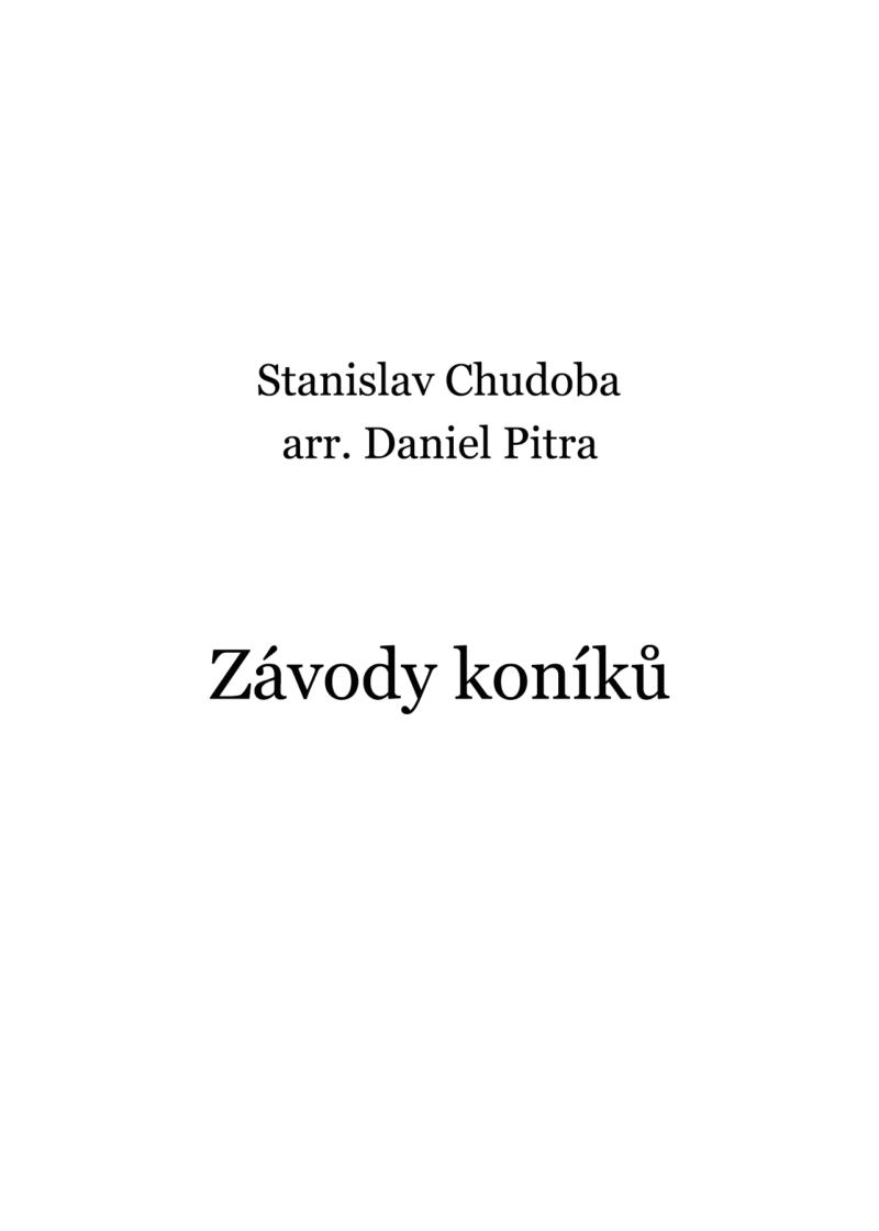 Chudoba, Stanislav - Závody koníků