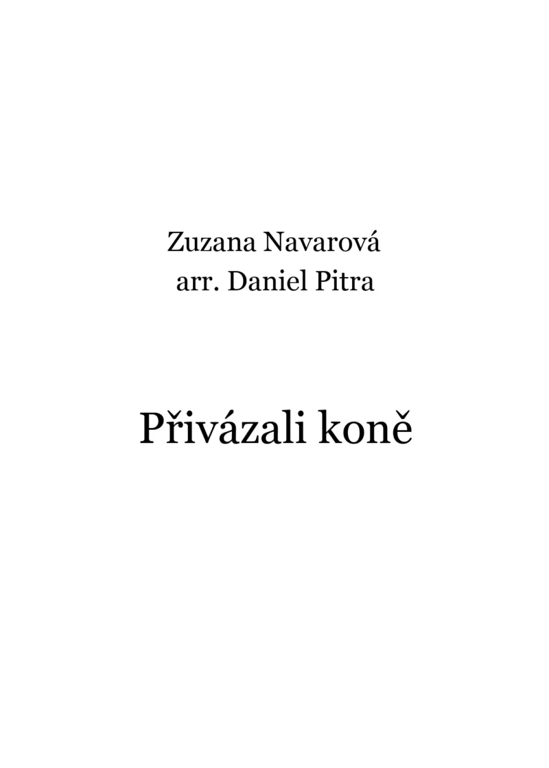 Navarová, Zuzana - Přivázali koně