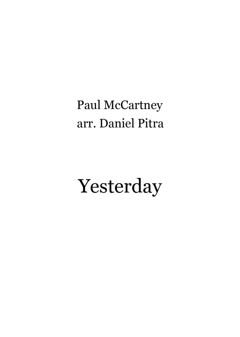 McCartney, Paul - Yesterday